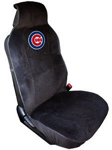 Cubs Embroidered Seat Cover (New) Car Auto MLB Black Truck SUV CDG