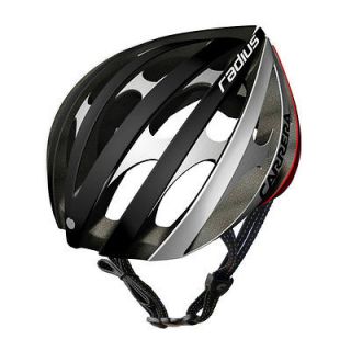 2013 Carrera E00369 Radius Road Bike Cycle Helmet Black/White/Re d