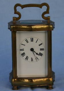 Samuel & Co. French Brass 19 Century Carriage Clock RARE