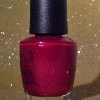 OPI HUSSY Gorgeous Shimmery Candy Apple Red Nail Polish Merle Norman