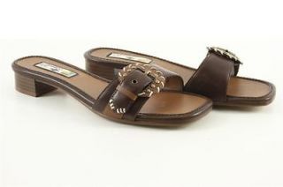 Original Box Brown Leather Lace Sandals Caribbean Joe FLOR Size 6.5 M