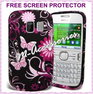 STYLISH FLORAL SILICONE/GEL CASE COVER SKIN FOR NOKIA ASHA 302