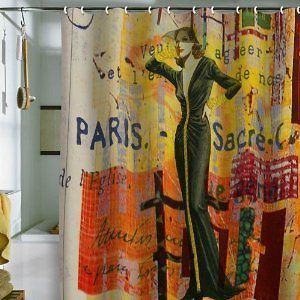 DENY Designs Irena Orlov Paris Fashion 2 Shower Curtain, 69 by 72