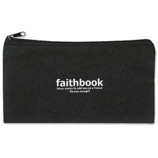 BULK Back To School Faithbook Inspirational Religious Pencil Pen Case