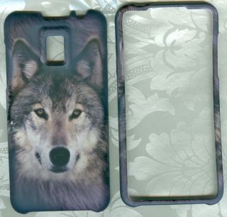 wolf rubberized LG Optimus 2x P990/ G2x P999 T Mobile Phone case Cover