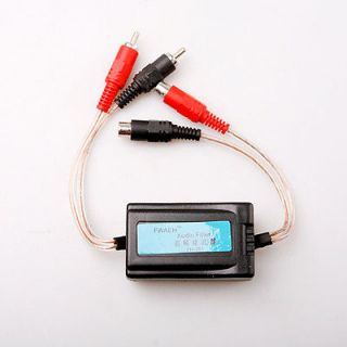 Noise Filter for Car Audio System with in line Double 3.5mm Minijack
