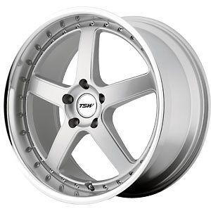 New 19X8 5x114.3 TSW Carthage Silver Wheels/Rims