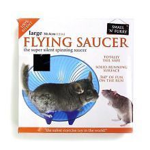 Flying saucer wheel cage toy chinchilla rat pygmy hedgehog exercise