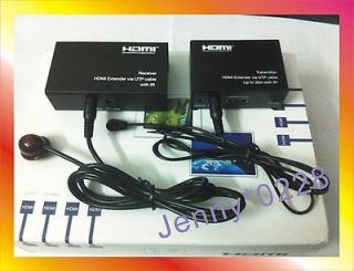 New 30m HDMI Extender Over Cat5e/Cat6 With IR Remote Control
