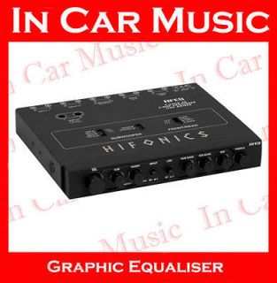 HFEQ 4 band Car Graphic Equaliser EQ Crossover with 9V Line Driver