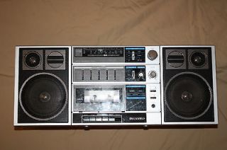 30 Boombox Ghetto Blaster with Graphic EQ and AM/FM Cassette Deck