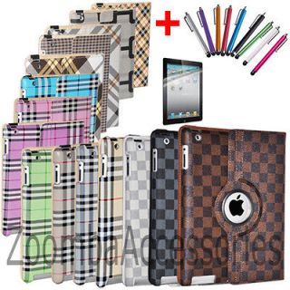 iPad 2 360 Rotating Magnetic Leather Case Smart Cover Stand Choose
