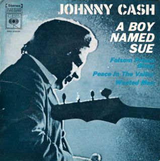 JOHNNY CASH A Boy Named Sue 1960s OZ EP / Folsom Prison Blues