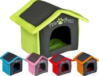 Indoor Shelter Dog Cat Pet Kennel Soft Cosy Cushioned House & Pillow