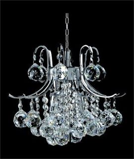 15 3 Light Gold or Chrome Mini Crystal Chandelier  Discount Crystal