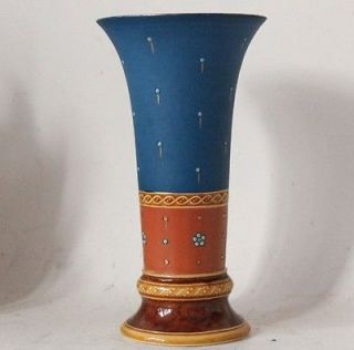 Mettlach Villeroy and Boch Etched and Mosaic Vase #2857 ca. 1912