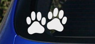 FOOT PRINTS DOG CAT Animal Vinyl Car Van Truck Window Decal Sticker
