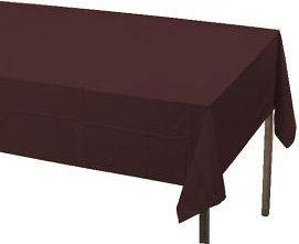 Brown Plastic Banquet Tablecloth 54 x 108