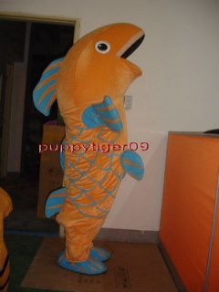 Professional New Carp Fish Cartoon Suit Fancy Dress Mascot Costume
