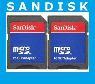 TDd LOT 2 X SANDISK MICRO SD HC TO SD HC CARD ADAPTER FOR 2GB 4GB 8GB