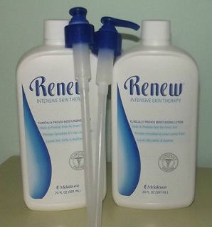 bottles of Melaleuca skin therapy lotion renew 20 oz each with