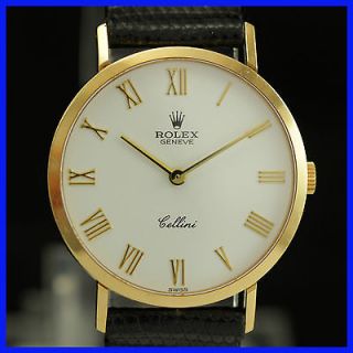 Newly listed ROLEX CELLINI 4112 18K SOLID YELLOW GOLD ULTRA SLIM MEN