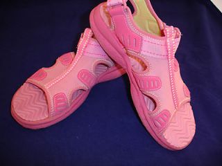 Girls SPERRY TOP SIDER King Fish II Pink Velcro Sandals Size 2M