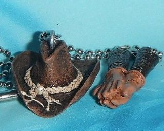 Set of Two ~ Cowboy Hat & Gloves Western ~ Ceiling Fan Pull Chains