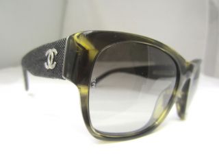 Chanel Sunglasses Glasses 5162 1174/3M Green Havana Denim Authentic 52