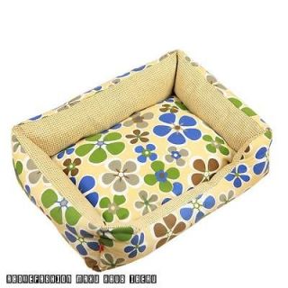 floral canvas kennel small dogs cotton nest cat litter home 60*45cm