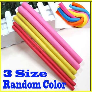 10x Hairstyle Bendy Hair Styling Roller Foam Curler Soft Stick Spiral