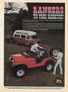 Keystone Ranger Pickup Truck & RV Wheels Jeep & Chevrolet Chevy Van Ad
