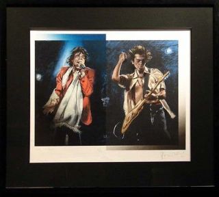 Ronnie Wood Stray Cat Blues SOLD OUT Artwork framed Print H.Signed