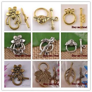 silver/gold /Bronze Plated Toggle Clasps Jewelry Diy Finding HOT