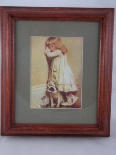 Charles Burton Barber IN DISGRACE Framed Picture Victorian Childhood