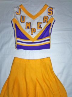 Jumpers Purple Yellow Top Skirt Cheerleader Valentines Carnival
