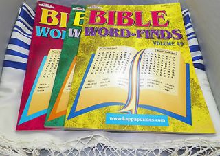 Word Finds Puzzle Books by KAPPA Volumes 49 50 51 Christian Study