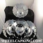 Arelli Wheels Chrome Custom Wheel Center Cap Caps Set 4 # 250 100C NEW