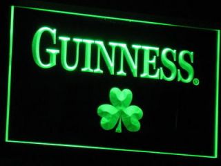 Newly listed a095(a) g Guinness Beer Shamrock Bar Neon Light Signs