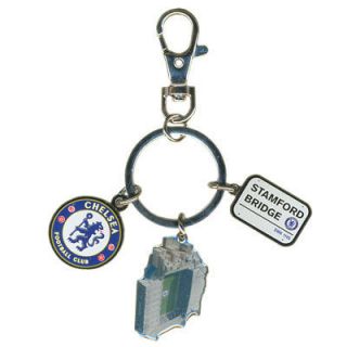 Chelsea FC Official Product Bag Charm Stadium Crest Street Sign New