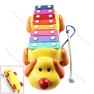 New Funny Cute Baby Child Colorful Dog 8 Sounds Knock Musical Movement