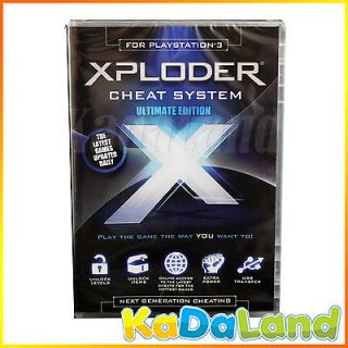 PS3 Xploder Ultimate Edition Games Cheats Save System Sealed