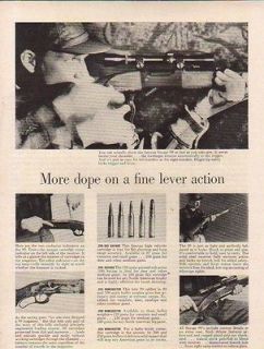 1956 SAVAGE AD MODEL 99 MORE DOPE ON FINE LEVER ACTION