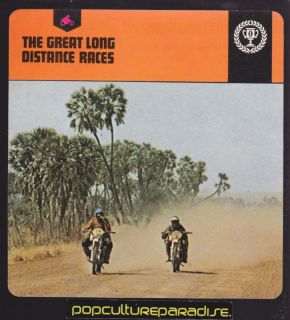 THE GREAT LONG DISTANCE RACES Motorcycle HISTORY CARD