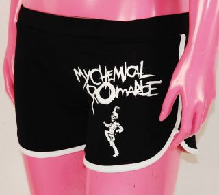 NWT my chemical romance MCR Skinny Punk Rock Women Girl Causual Shorts