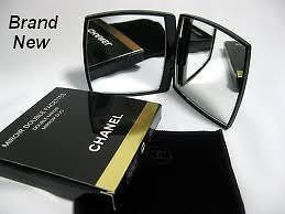 CHANEL Compact Mirror Stylish Elegant Normal & Magnifying Handbag