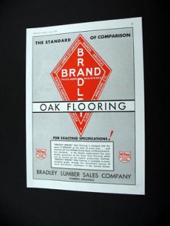 Bradley Lumber Co Warren Arkansas AR 1936 print Ad