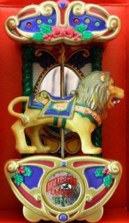 Mr. Christmas Carousel Lion Ornament Lights & Motion NOS 1994 NIB 5601
