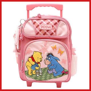 Winnie the Pooh Friends with Eeyore 12 Roller Backpack PINK Bag