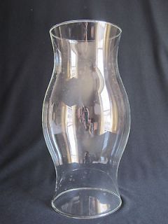 Clear Glass Candle Hurricane Globe Light Lamp Chimney 11.75 Tall